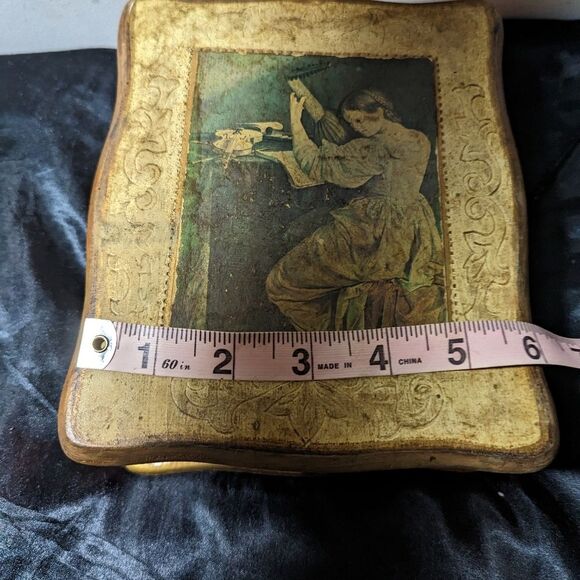 Vtg 60's Jewelry Box Dr Zhivago Laura's Theme Mele The Lute Player - Picture 14 of 16